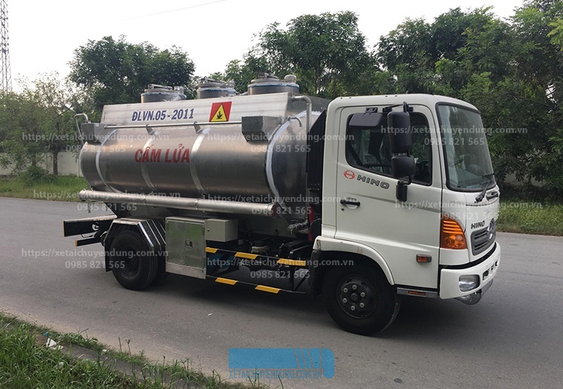 Tổng hợp xe bồn chở xăng dầu 12 khối Hino, Isuzu, Dongfeng và Faw