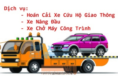 Dịch vụ: Hoán Cải Xe Cứu Hộ Giao Thông, Nâng Đầu Chở Máy Công Trình