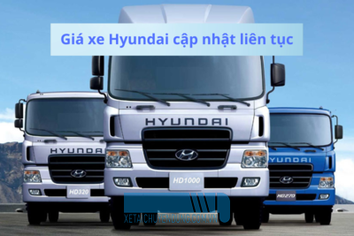 Giá xe tải Hyundai cập nhật liên tục