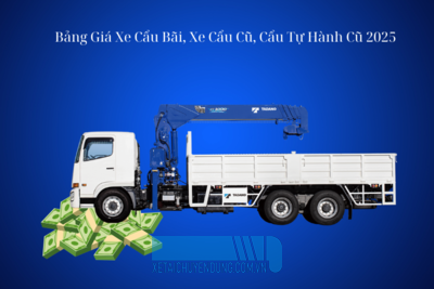 Bảng Giá Xe Cẩu Bãi, Xe Cẩu Cũ, Cẩu Tự Hành Cũ 2025