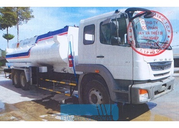 Xe chở xăng dầu FUSO 18 khối nhập khẩu nguyên chiếc 2022