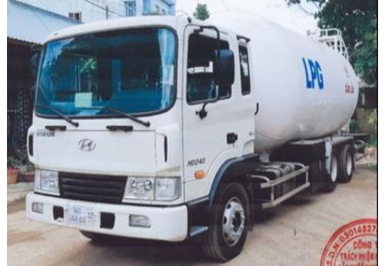 Xe bồn chở khí LPG Hyundai HD240 20 khối