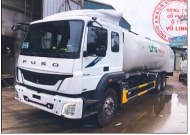 Xe bồn chở khí LPG MITSUBISHI FUSO FJ 285 FJ24A64N285 19 khối