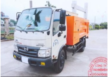 XE BỒN PHUN NƯỚC ÁP LỰC CAO 3,5 KHỐI 	HINO WU342L