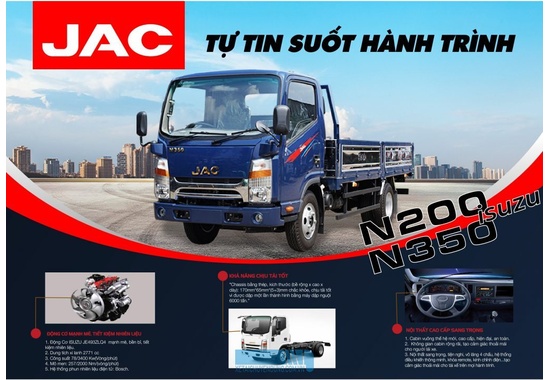 XE TẢI JAC N200 | XE TẢI 1T9 GIÁ RẺ