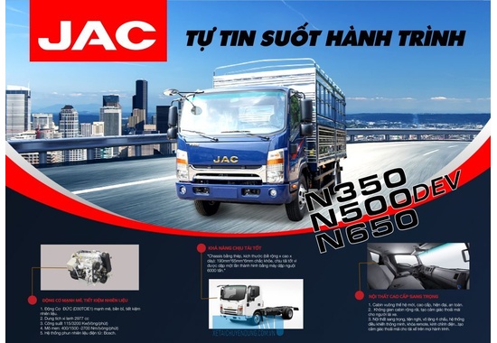 XE TẢI JAC N500 | XE TẢI JAC 5 TẤN