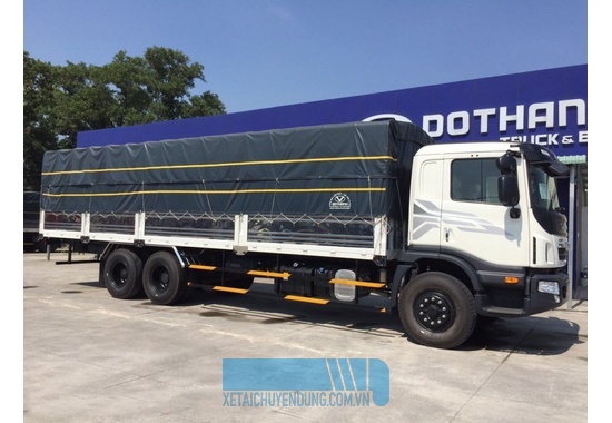 Xe tải 16T Daewoo HU6AA 6x2 3 chân 156 tấn thùng 7m6  2019