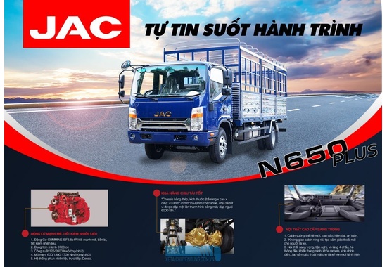 XE TẢI JAC N650 PLUS | XE TẢI JAC 6T5