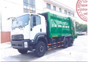 XE CHỞ RÁC ISUZU FVZ34QE4 10 TẤN 3