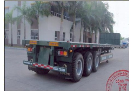Sơ mi rơ moóc tải (chở hàng hoặc container) DOOSUNG DV-FBT-40DB-1 32 TẤN 1