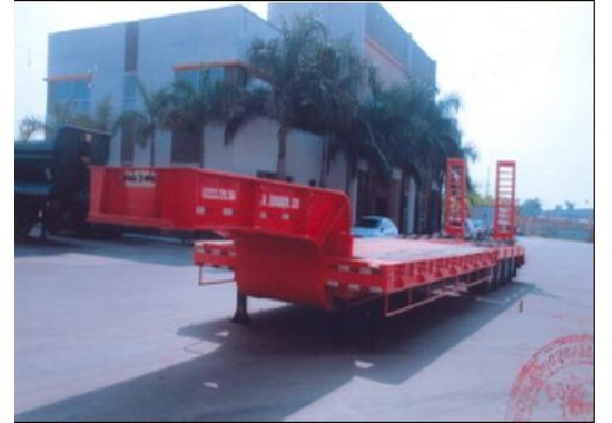 Sơ mi rơ moóc tải (chở xe, máy chuyên dùng) DOOSUNG DV-LBT-4AL-1