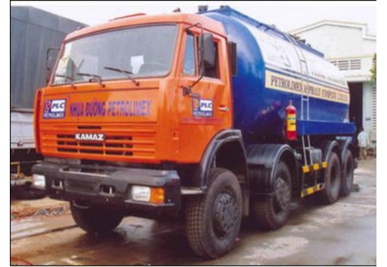 XE BỒN (chở nhựa đường nóng lỏng) KAMAZ 6540 15.8 TẤN