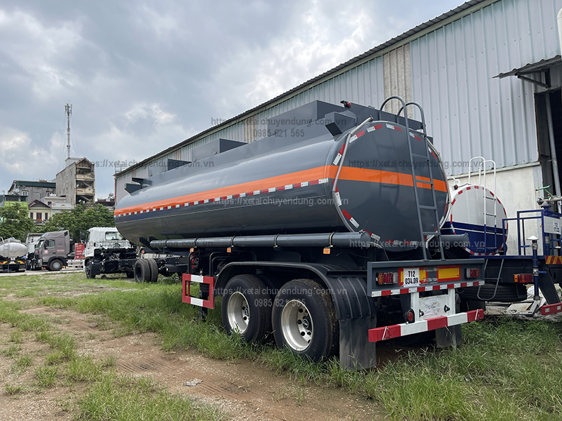 Sơ mi rơ moóc bồn chở hóa chất 28 khối