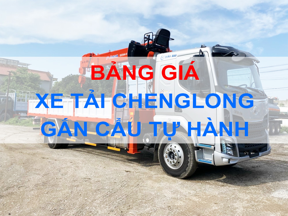 Xe tải chenglong gắn cẩu