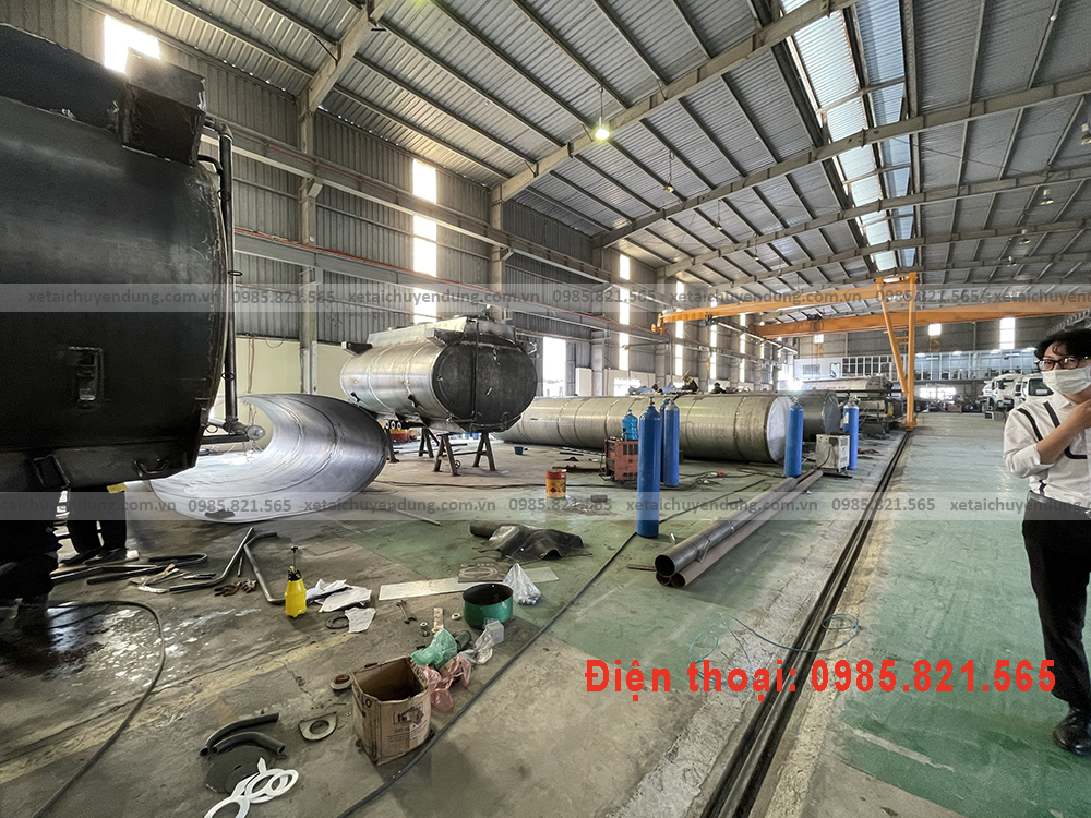 Đóng bồn xitec, đóng bồn xe xăng dầu